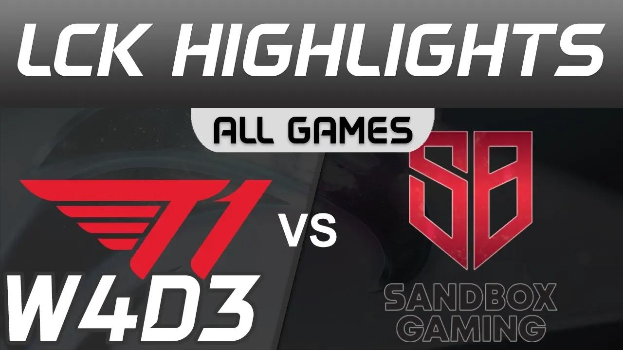 T1 vs SB ALL GAMES Highlights LCK Spring 2020 W4D3 T1 vs SANDBOX Gaming LCK Highlights 2020 by Onivi thumbnail