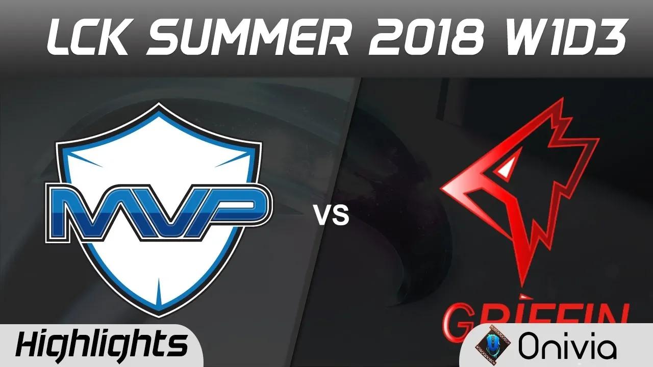 MVP vs GRF Highlights Game 2 LCK Summer 2018 MVP vs Griffin by Onivia thumbnail