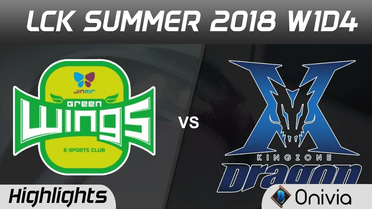 JAG vs KZ Highlights Game 2 LCK Summer 2018 Jin Air GreenWings vs KingZone DragonX by Onivia thumbnail