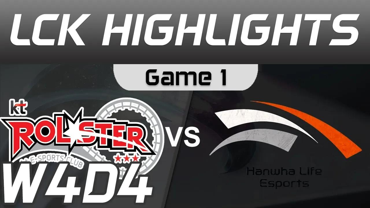 KT vs HLE Highlights Game 1 LCK Spring 2020 W4D4 KT Rolster vs Hanwha Life Esports LCK Highlights 20 thumbnail