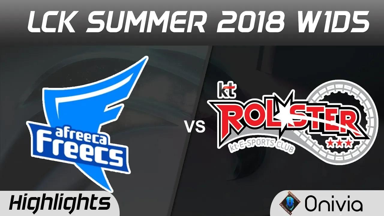 AFS vs KT Highlights Game 1 LCK Summer 2018 Afreeca Freecs vs KT Rolster by Onivia thumbnail