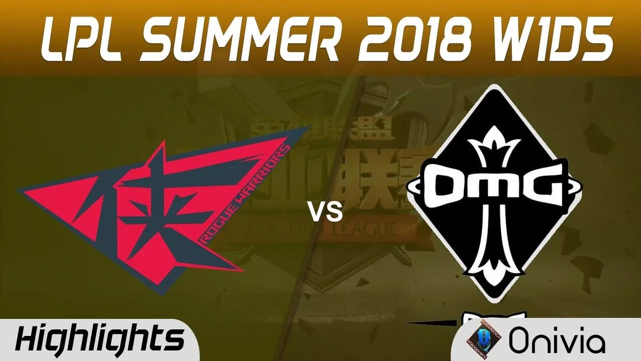 RW vs OMG Highlights Game 2 LPL Summer 2018 Rogue Warrior vs OMG by Onivia thumbnail