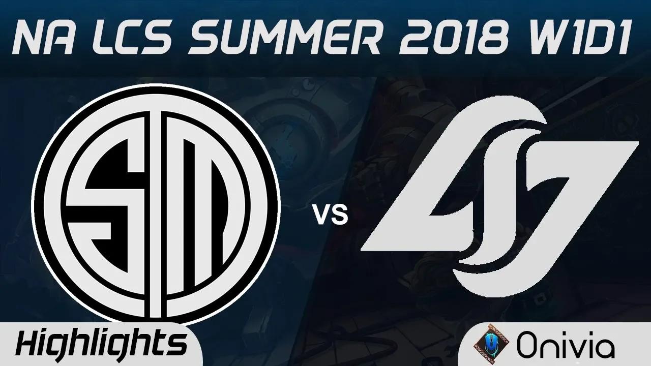 TSM vs CLG Highlights NA LCS Summer 2018 W1D1 Team Solo Mid vs Counter Logic Gaming by Onivia thumbnail