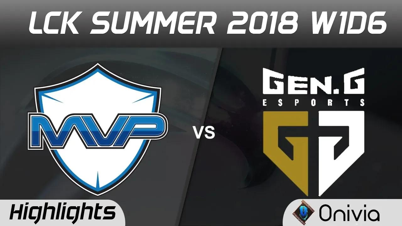 MVP vs GEN Highlights Game 2 LCK Summer 2018 W1D6 MVP vs Gen G Esports by Onivia thumbnail