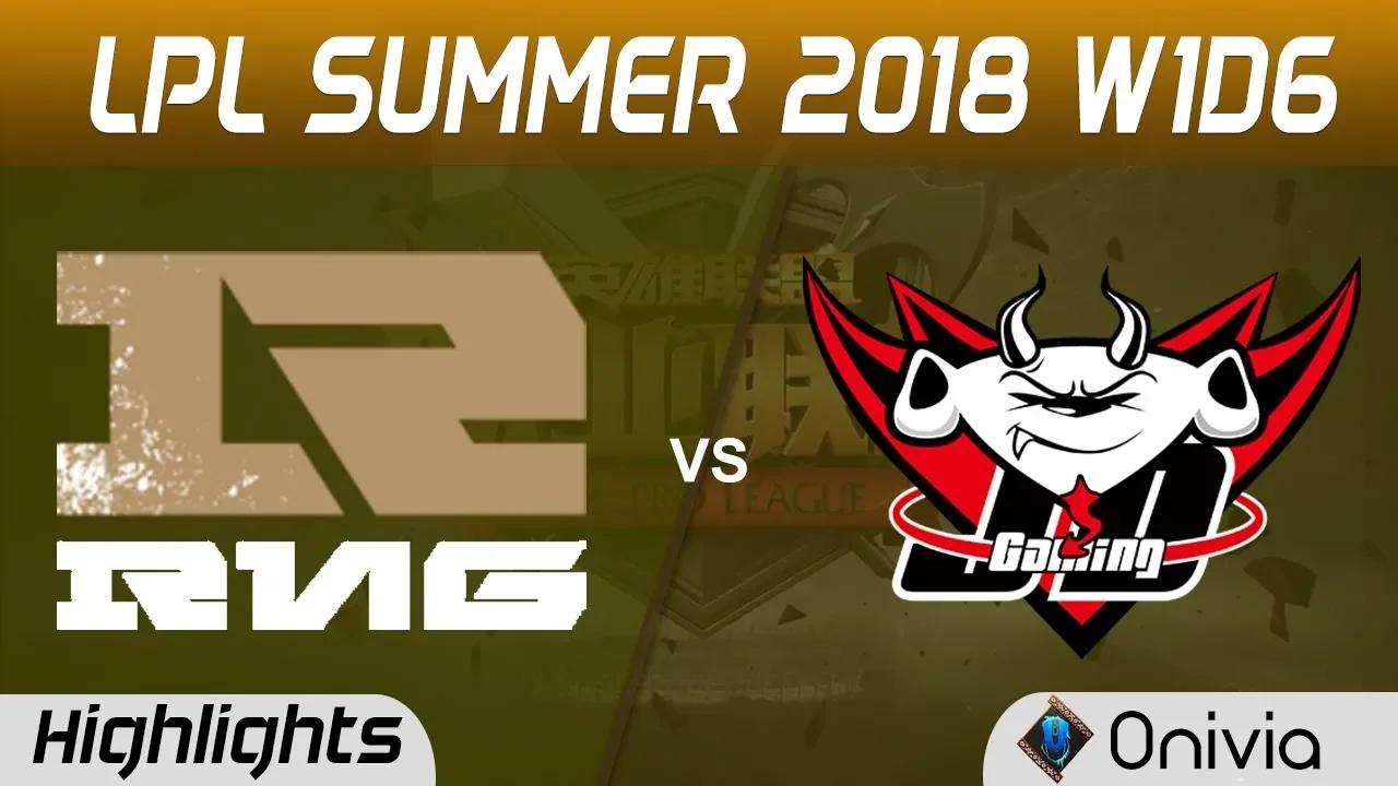 RNG vs JDG Highlights Game 2 LPL Summer 2018 W1D6 Royal Never Give Up vs JD Gaming by Onivia thumbnail