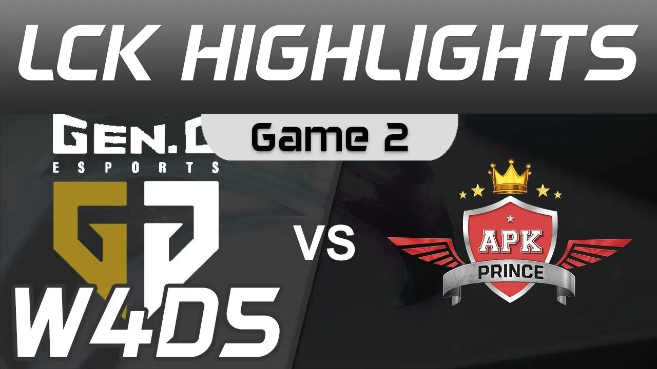 GEN vs APK Highlights Game 2 LCK Spring 2020 W4D5 GenG vs APK Prince LCK Highlights 2020 by Onivia thumbnail