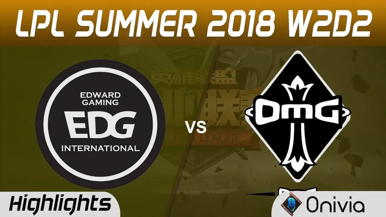 EDG vs OMG Highlights Game 1 LPL Summer 2018 W2D2 Edward Gaming vs OMG by Onivia thumbnail