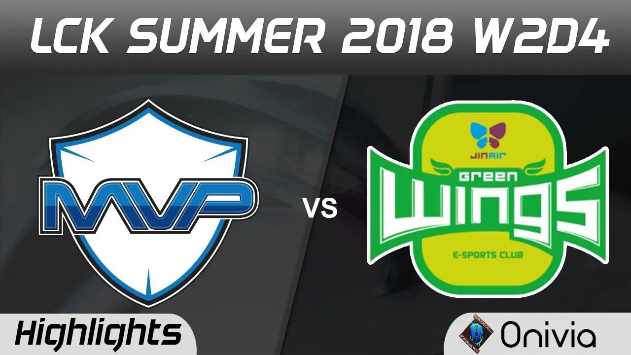 MVP vs JAG Highlights Game 2 LCK Summer 2018 W2D4 MVP vs Jin Air GreenWings by Onivia thumbnail