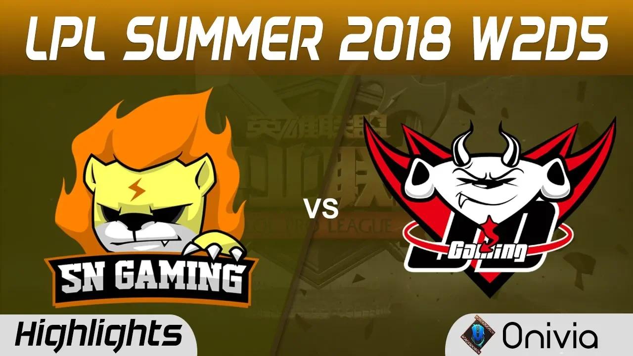 SNG vs JGD Highlights Game 2 LPL Summer 2018 W2D5 Suning Gaming vs JD Gaming by Onivia thumbnail