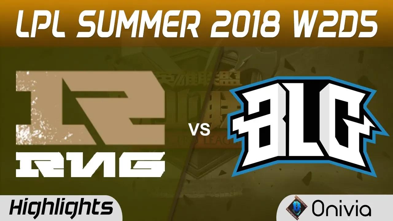 RNG vs BLG Highlights Game 1 LPL Summer 2018 W2D5 Royal Never Give Up vs Bilibili Gaming by Onivia thumbnail