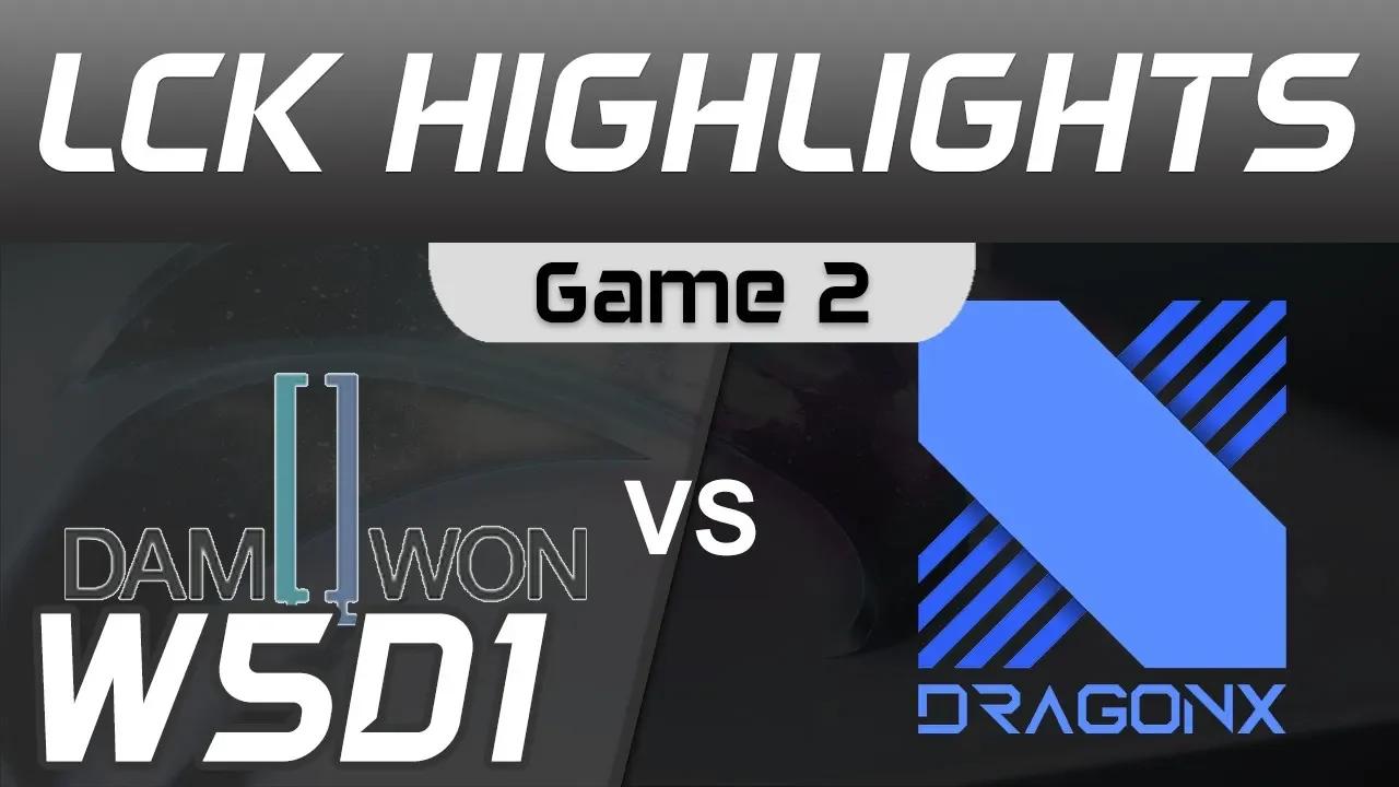 DWG vs DRX Highlights Game 2 LCK Spring 2020 W5D1 Damwon Gaming vs DragonX LCK Highlights 2020 thumbnail