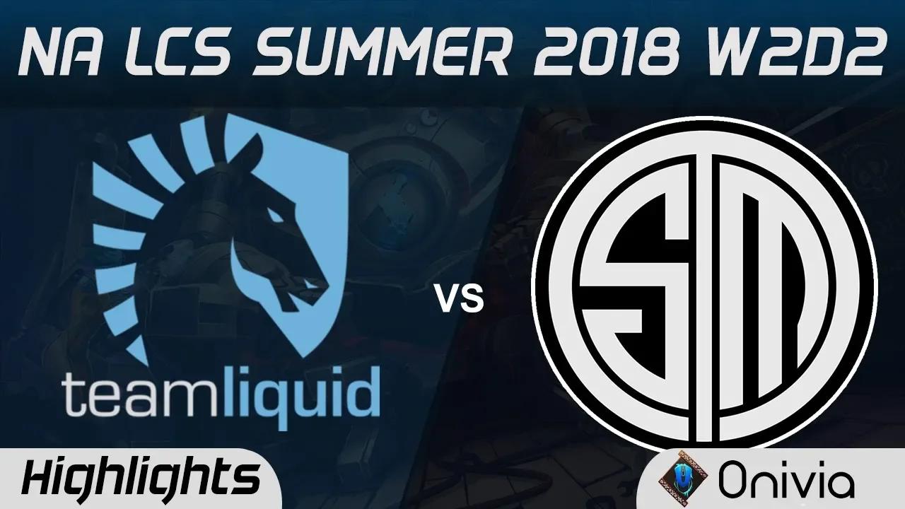 TL vs TSM Highlights NA LCS Summer 2018 W2D2 Team Liquid vs Team Solo Mid by Onivia thumbnail