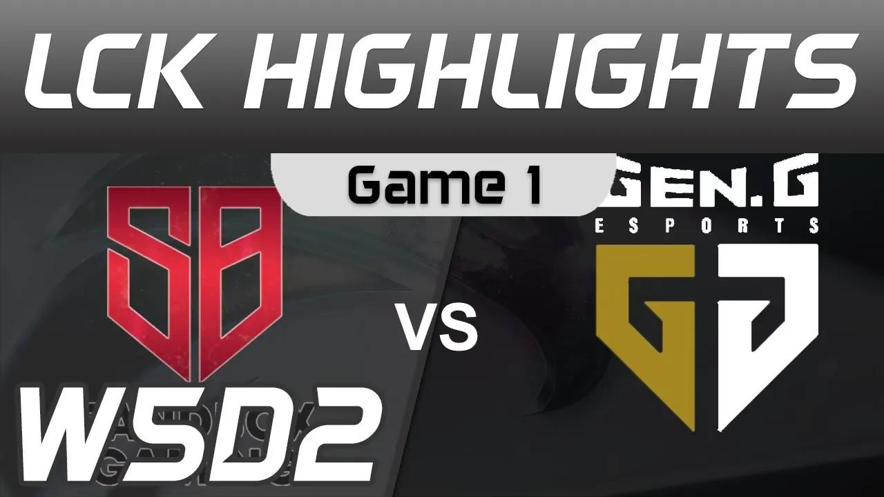 SB vs GEN Highlights Game 1 LCK Spring 2020 W5D2 SANDBOX Gaming vs Gen G LCK Highlights 2020 by Oniv thumbnail