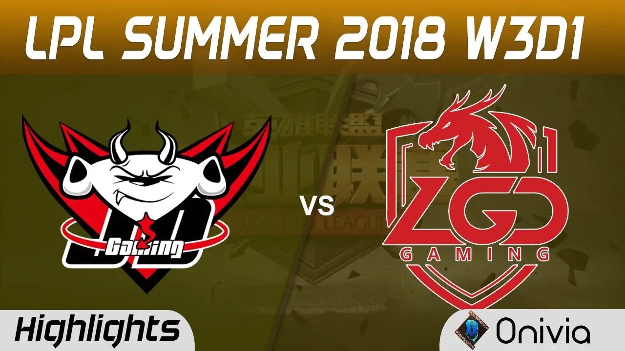 JDG vs LGD Highlights Game 2 LPL Summer 2018 W3D1 JD Gaming vs LGD Gaming by Onivia thumbnail