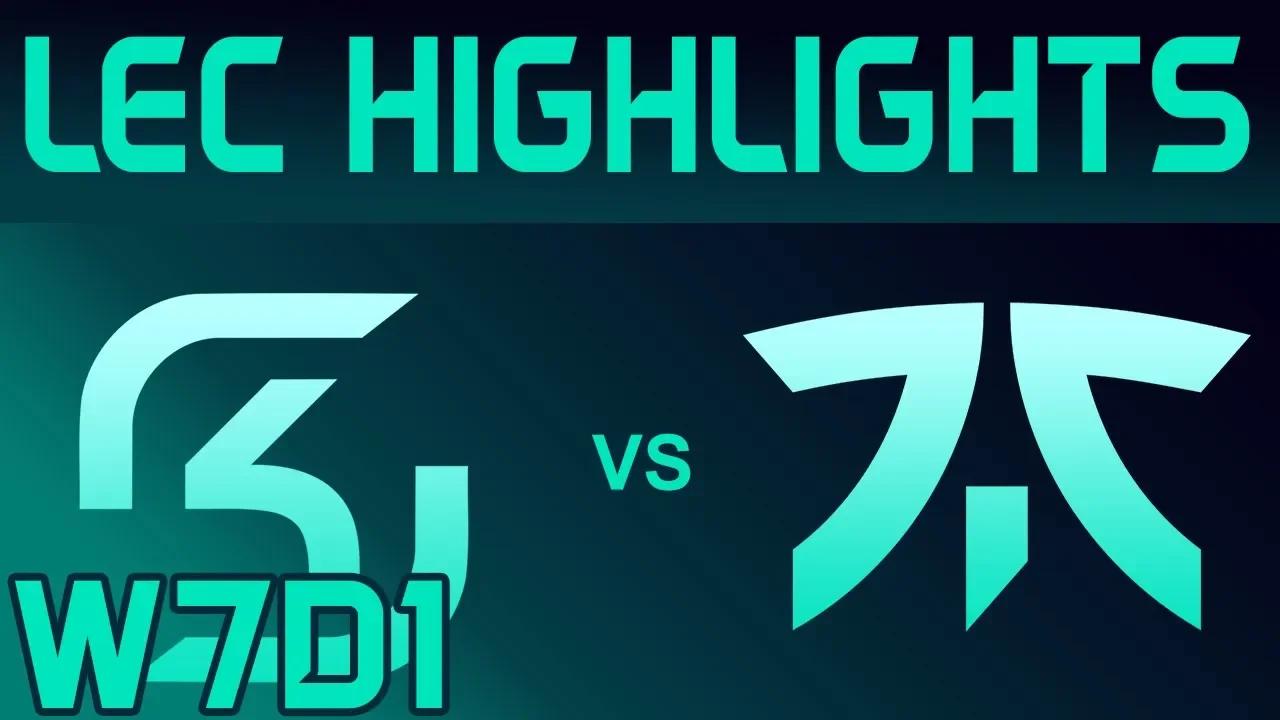 SK vs FNC Highlights LEC Spring 2020 W7D1 SK Gaming vs Fnatic LEC Highlights 2020 by Onivia thumbnail