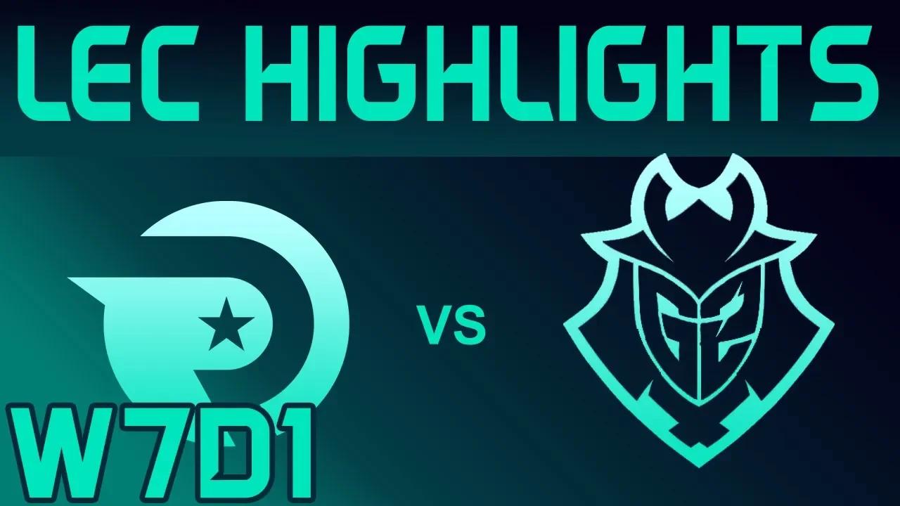 OG vs G2 Highlights LEC Spring 2020 W7D1 Origen vs G2 Esports LEC Highlights 2020 by Onivia thumbnail