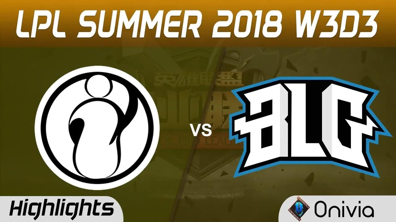 IG vs BLG Highlights Game 2 LPL Summer 2018 W3D3 Invictus Gaming vs Bilibili Gaming by Onivia thumbnail