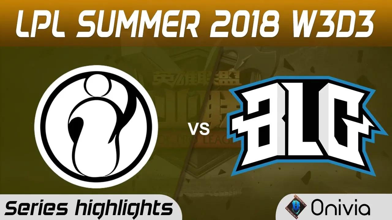 IG vs BLG Series Highlights LPL Summer 2018 W3D3 Invictus Gaming vs Bilibili Gaming by Onivia thumbnail