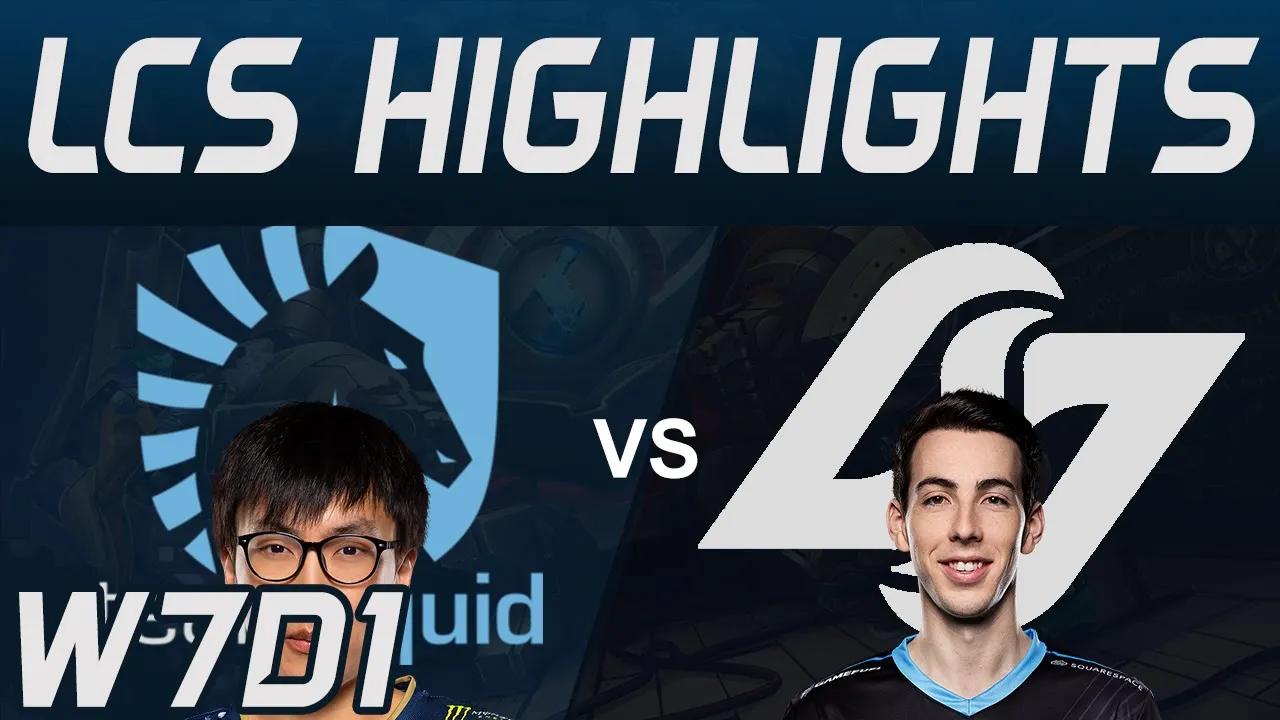 TL vs CLG Highlights LCS Spring 2020 W7D1 Team Liquid vs Counter Logic Gaming LCS Highlights 2020 by thumbnail