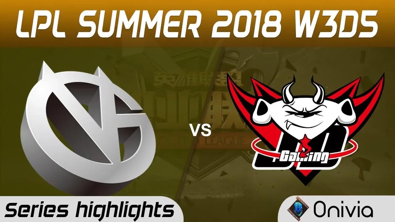 VG vs JDG Series Highlights LPL Summer 2018 W3D5 Vici Gaming vs JD Gaming by Onivia thumbnail