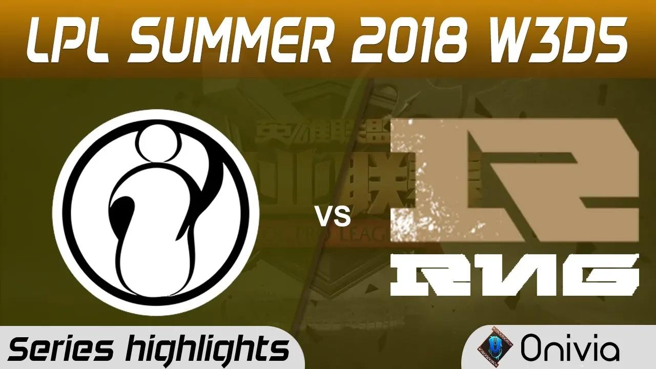 IG vs RNG Series Highlights LPL Summer 2018 W3D5 Invictus Gaming vs Royal Never Give Up by Onivia thumbnail