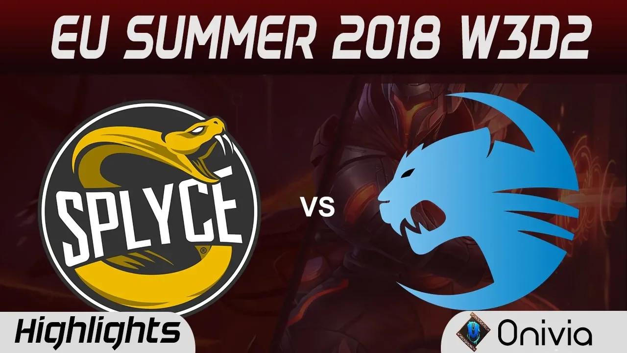 SPY vs ROC Highlights EU LCS Summer 2018 W3D2 Splyce vs Team ROCCAT By Onivia thumbnail