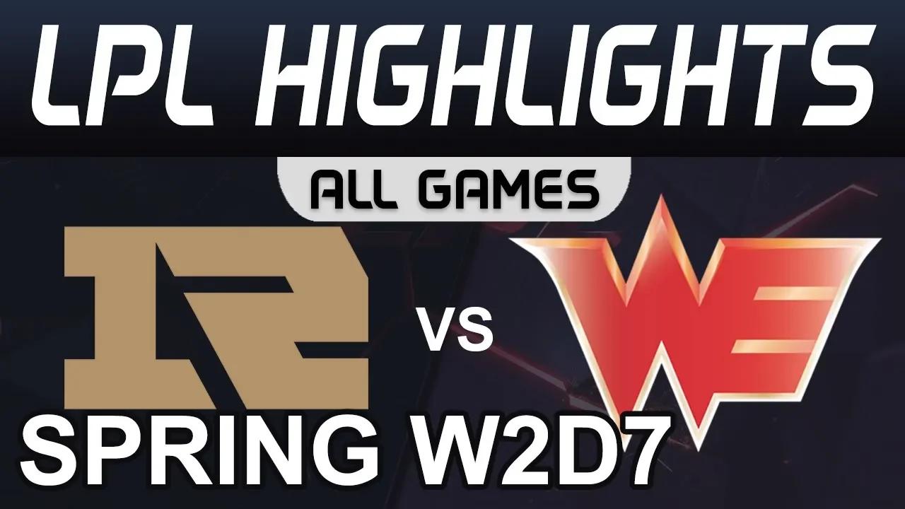 RNG vs WE Highlights ALL GAMES LPL Spring 2020 W2D7 Royal Never Give Up vs Team WE LPL Highlights 20 thumbnail