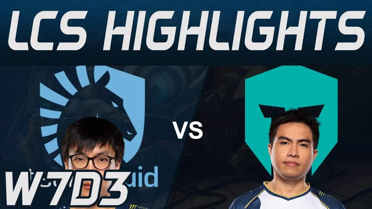 TL vs IMT Highlights LCS Spring 2020 W7D3 Team Liquid vs Immortals LCS Highlights 2020 by Onivia thumbnail