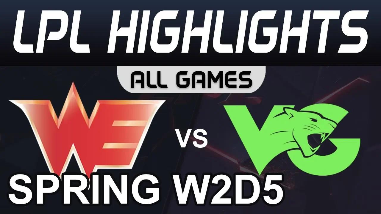 WE vs VG Highlights ALL GAMES LPL Spring 2020 W2D5 Team WE vs Vici Gaming LPL Highlights 2020 by Oni thumbnail