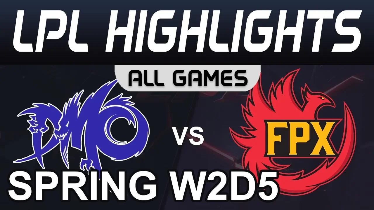 DMO vs FPX Highlights ALL GAMES LPL Spring 2020 W2D5 Dominus Esports vs FunPlus Phoenix LPL Highligh thumbnail