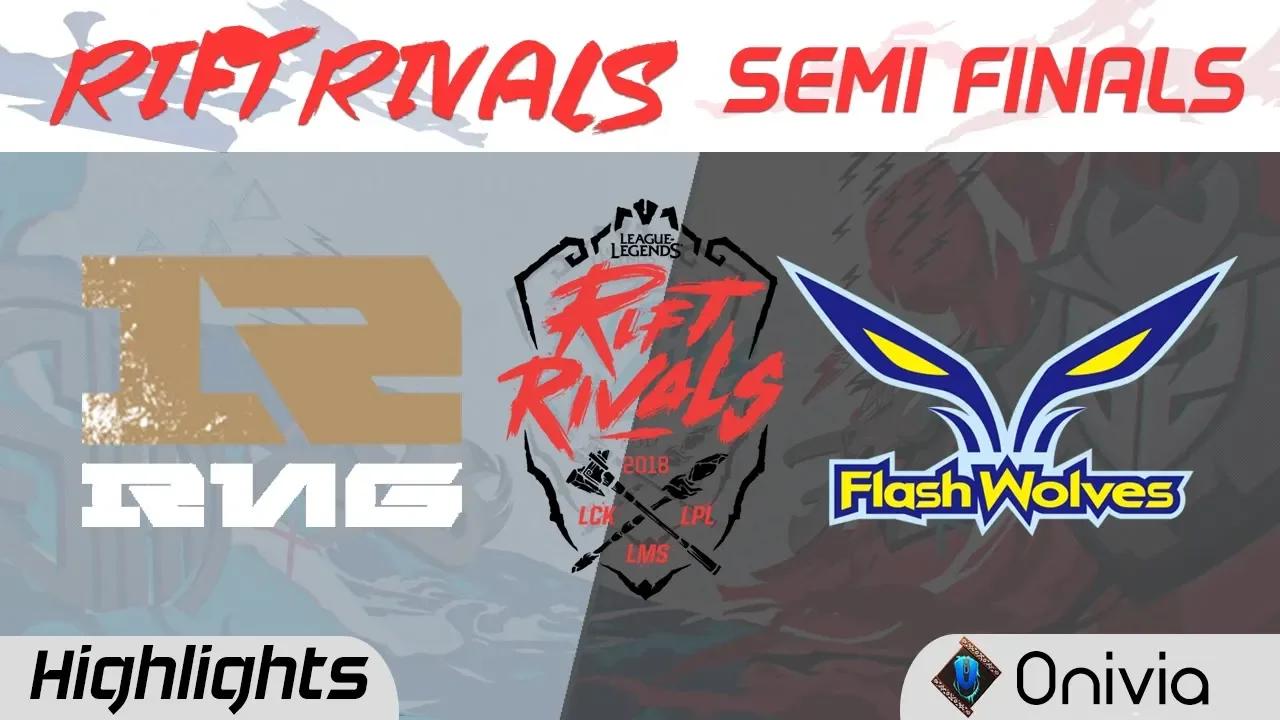 RNG vs FW Highlights Rift Rivals LCK LPL LMS 2018 Royal Never Give Up vs Flash Wolves by Onivia thumbnail