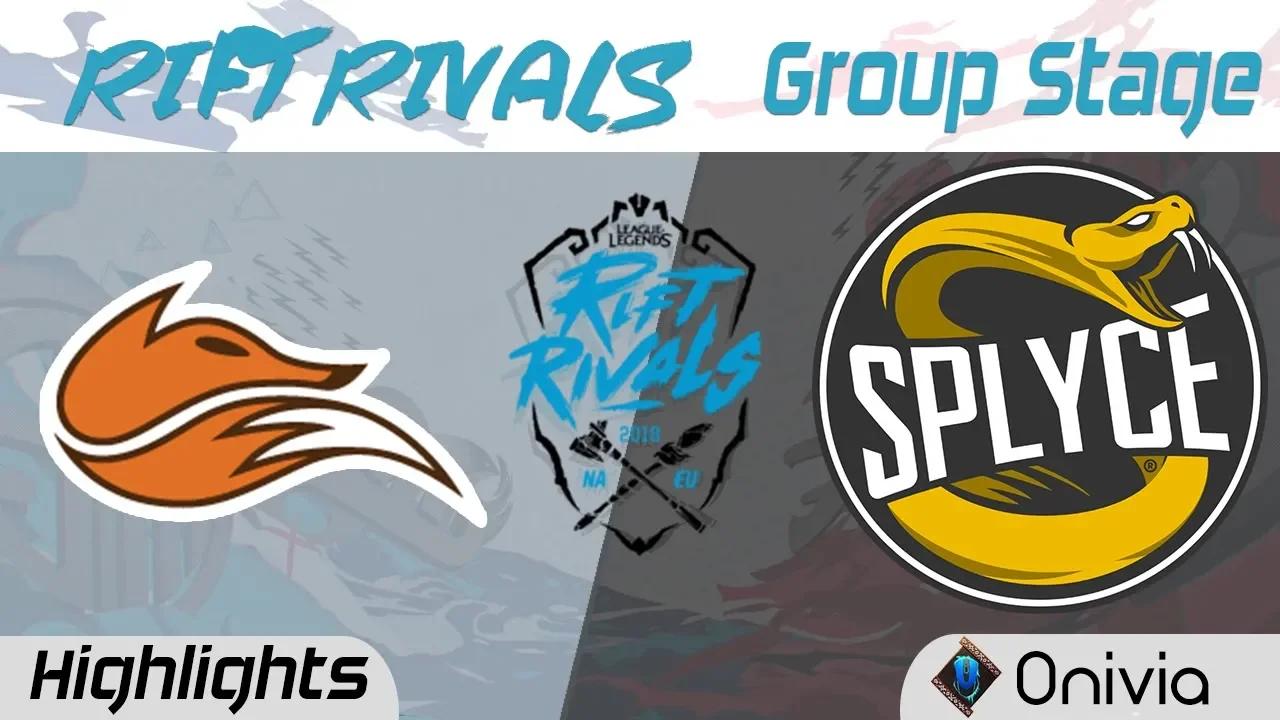 FOX vs SPY Highlights Rift Rivals NA EU 2018 Echo Fox vs Splyce by Onivia thumbnail