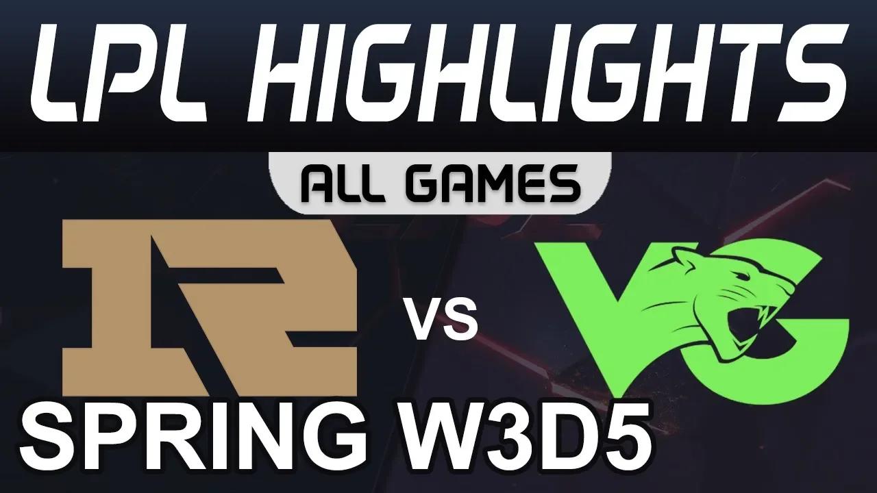 RNG vs VG Highlights ALL GAMES LPL Spring 2020 W3D5 Royal Never Give Up vs Vici Gaming by Onivia thumbnail