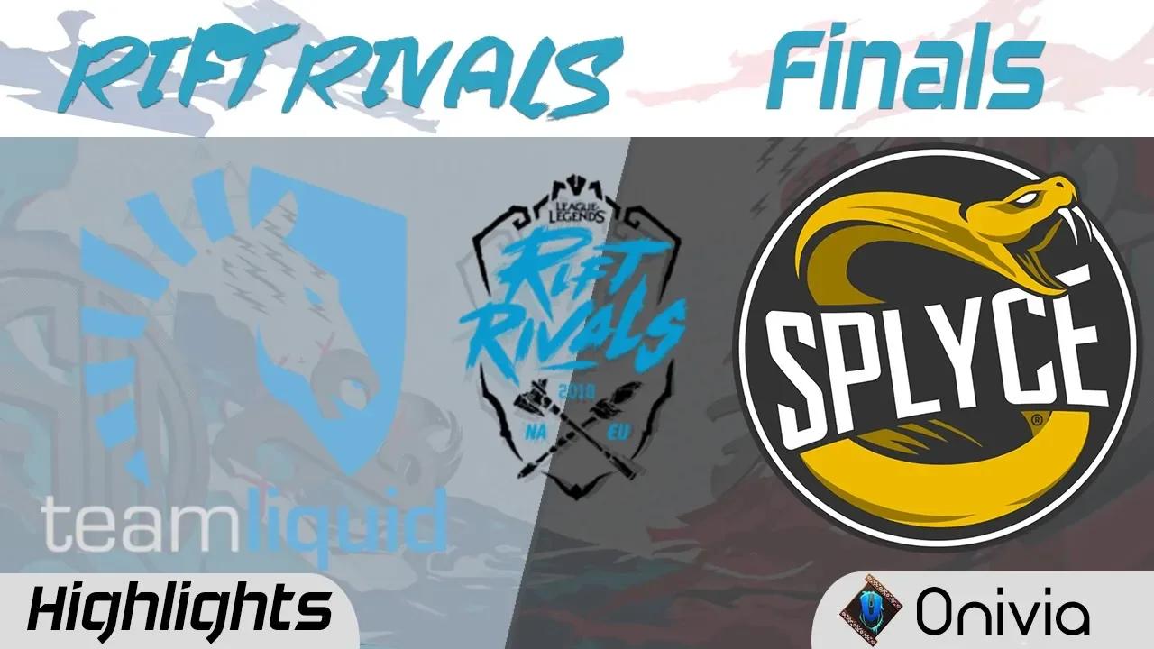 TL vs SPY Highlights Rift Rivals Finals NA EU 2018 Team Liquid vs Splyce by Onivia thumbnail