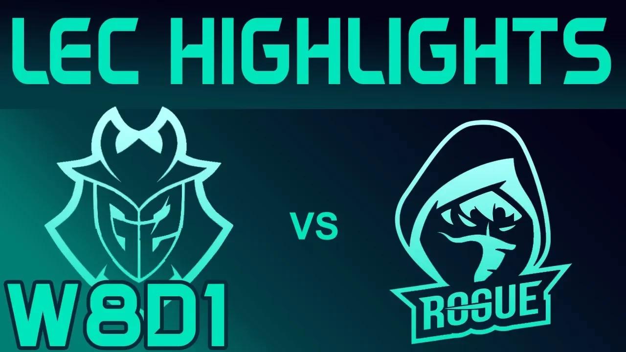 G2 vs RGE Highlights LEC Spring 2020 W8D1 G2 Esports vs Rogue LEC Highlights 2020 by Onivia thumbnail