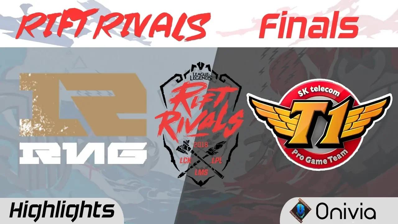 RNG vs SKT Highlights Rift Rivals LCK LPL LMS 2018 Royal Never Give Up vs SK Telecom T1 by Onivia thumbnail