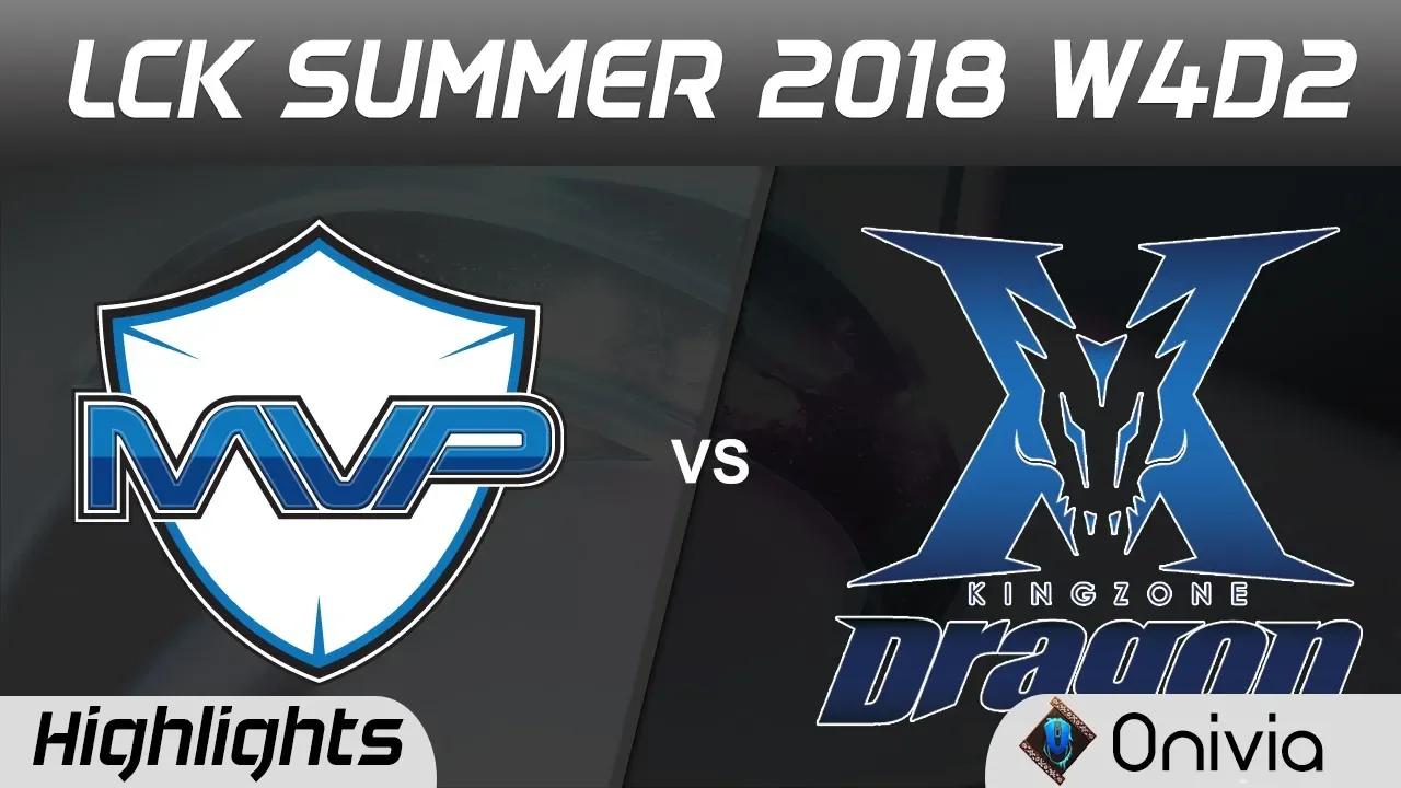 MVP vs KZ Game 2 Highlights LCK Summer 2018 W4D2 MVP vs KingZone DragonX by Onivia thumbnail