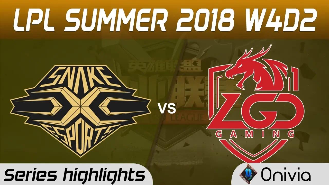 SS vs LGD Series Highlights LPL Summer 2018 W4D2 Snake Esports vs LGD Gaming by Onivia thumbnail