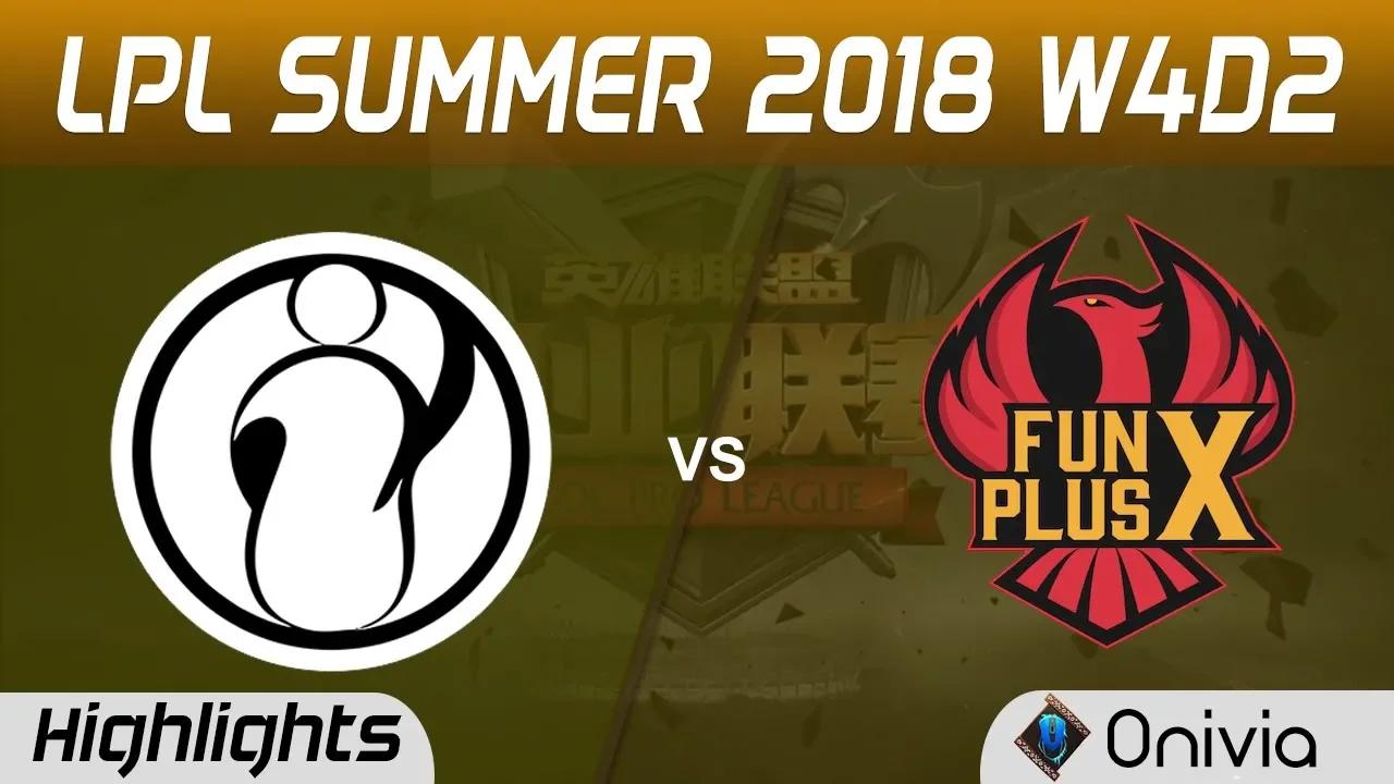 IG vs FPX Highlights Game 2 LPL Summer 2018 W4D2 Invictus Gaming vs Fun Plus Phoenix by Onivia thumbnail