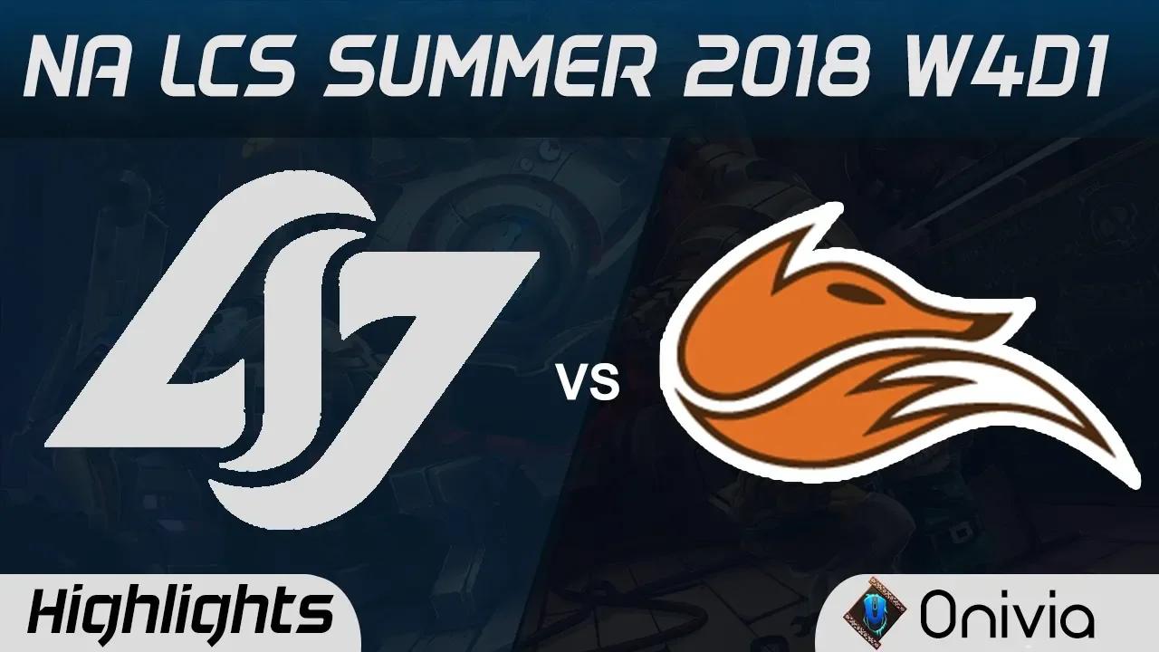 CLG vs FOX Highlights NA LCS Summer 2018 W4D1 Counter Logic Gaming vs Echo Fox by Onivia thumbnail