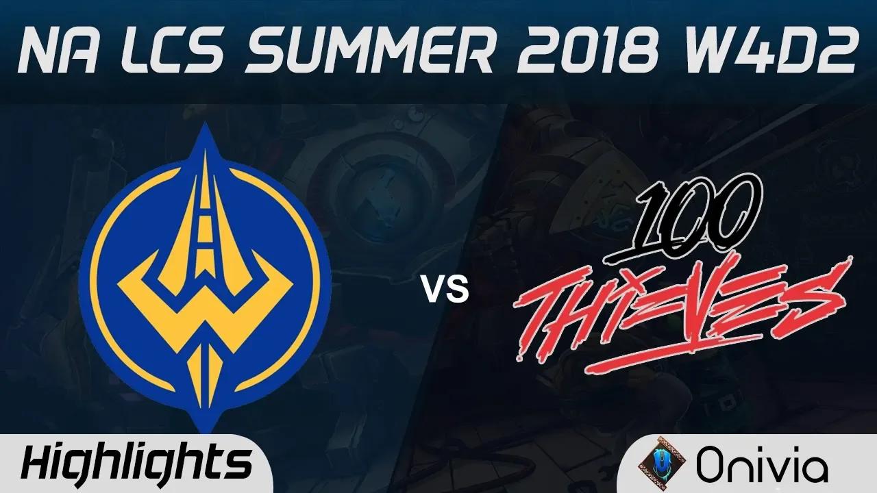 GGS vs 100 Highlights NA LCS Summer 2018 W4D2 Golden Guardians vs 100Thieves by Onivia thumbnail