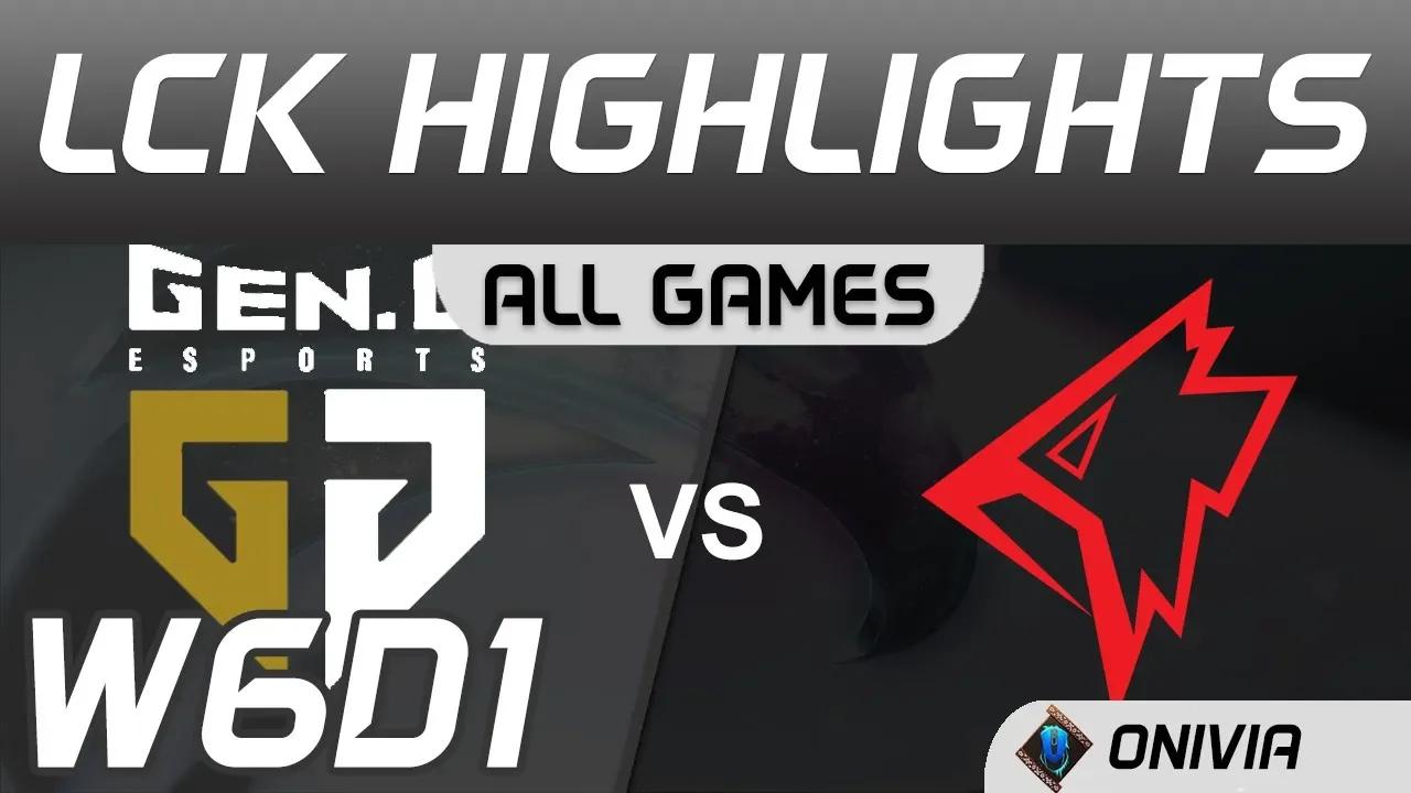 GEN vs GRF Highlights ALL GAMES LCK Spring 2020 W6D1 Gen G vs Griffin LCK Highlights 2020 by Onivia thumbnail