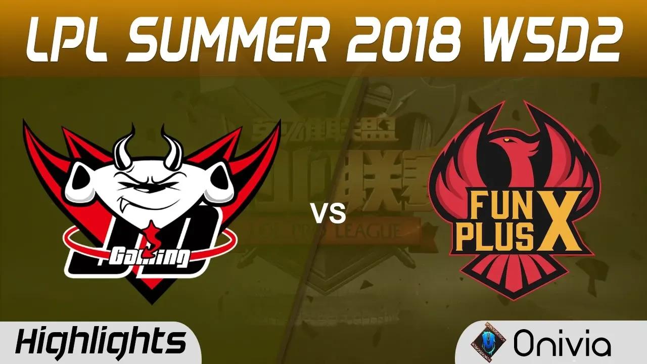 JDG vs FPX Highlights Game 1 LPL Summer 2018 W5D2 JD Gaming vs FunPlus Phoenix by Onivia thumbnail