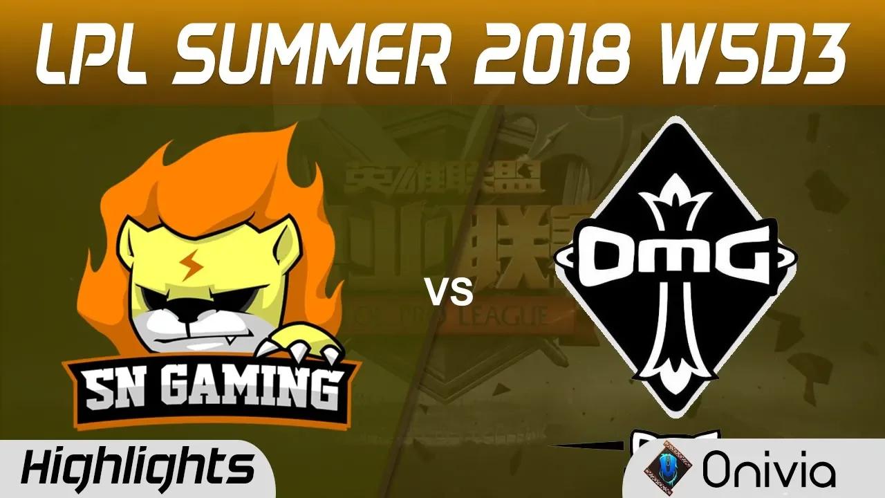 SNG vs OMG Highlights Game 2 LPL Summer 2018 W5D3 Suning Gaming vs OMG by Onivia thumbnail