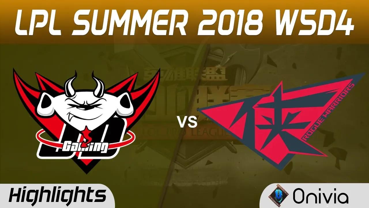 JDG vs RW Highlights Game 2 LPL Summer 2018 W5D4 JD Gaming vs Rouge Warriors by Onivia thumbnail