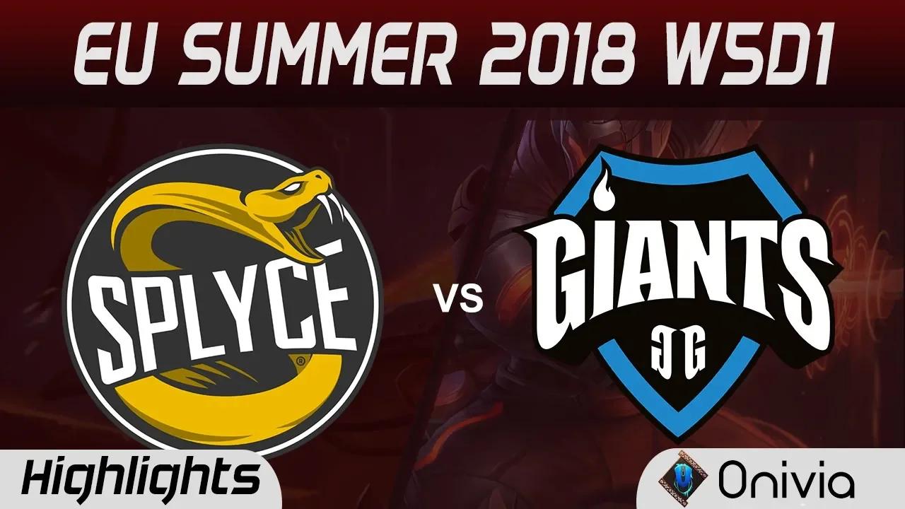 SPY vs GIA Highlights EU LCS Summer 2018 W5D1 Splyce vs Giants Gaming By Onivia thumbnail