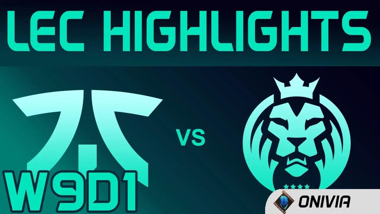 FNC vs MAD Highlights LEC Spring 2020 W9D1 Fnatic vs MAD Lions LEC Highlights 2020 by Onivia thumbnail