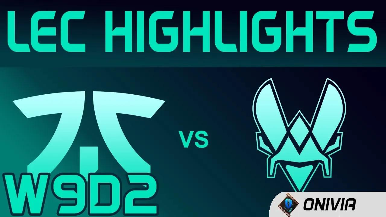 FNC vs VIT Highlights LEC Spring 2020 W9D2 Fnatic vs Team Vitality LEC Highlights 2020 by Onivia thumbnail