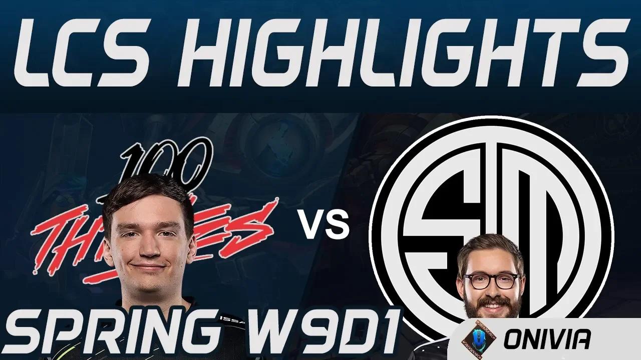 100 vs TSM Highlights LCS Spring 2020 W9D1 100Thieves vs Team Solo Mid LCS Highlights 2020 by Onivia thumbnail