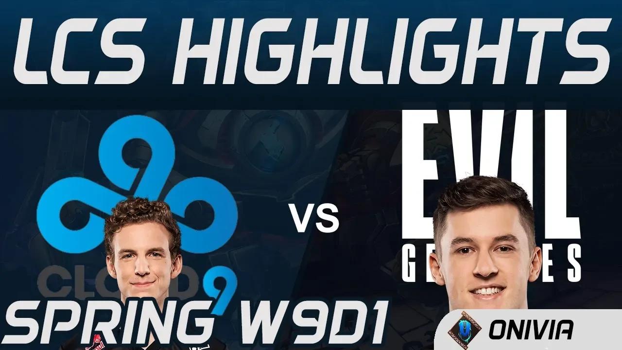 C9 vs EG Highlights LCS Spring 2020 W9D1 Cloud9 vs Evil Geniuses LCS Highlights 2020 by Onivia thumbnail